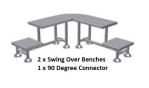 Swing Over Bench Connected with 90 Connector