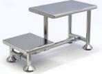 Electropolished Stainless Steel Benches for Gowning Rooms