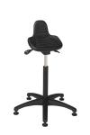 Sit Stand Stool, Class 10,000, Polyurethane Seat, Plastic Base