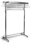 Freestanding Gowning Rack with Double Hanger Bar